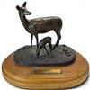 Image 1 : As the Deer Bronze Sculpture Signed by Scott Stearman Outreach International
