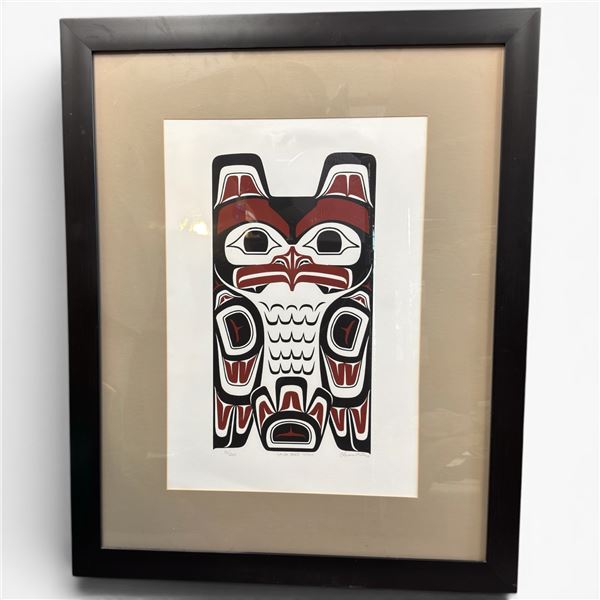 Clarence Mills 2006 "Haida Eagle Totem"  LEP Print 36/220