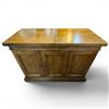 Image 2 : Mini Rolling Hideaway Bar Cart with Fold Out Top & Cutaway Shelf