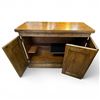 Image 3 : Mini Rolling Hideaway Bar Cart with Fold Out Top & Cutaway Shelf