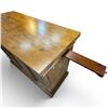 Image 4 : Mini Rolling Hideaway Bar Cart with Fold Out Top & Cutaway Shelf