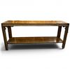 Image 2 : Contemporary Wood Console Table - 60" x 16.5" x 27".