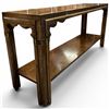 Image 4 : Contemporary Wood Console Table - 60" x 16.5" x 27".
