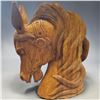 Image 1 : Stunning Large Solid Wood Carved Carousel Style Horse Head 31" Tall and 22" Wide #1