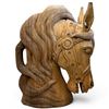 Image 3 : Stunning Large Solid Wood Carved Carousel Style Horse Head 31" Tall and 22" Wide #1