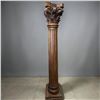 Image 1 : Carved Corinthian Wood Column 78" Tall 15.5"x15.5" Base #1