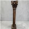 Image 1 : Carved Corinthian Wood Column 78" Tall 15.5"x15.5" Base #2