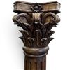 Image 2 : Carved Corinthian Wood Column 78" Tall 15.5"x15.5" Base #2