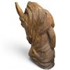 Image 4 : Stunning Large Solid Wood Carved Carousel Style Horse Head 31" Tall and 22" Wide #2