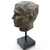 Image 2 : Classical Bronze Head Study with Deep Patina  19" Tall