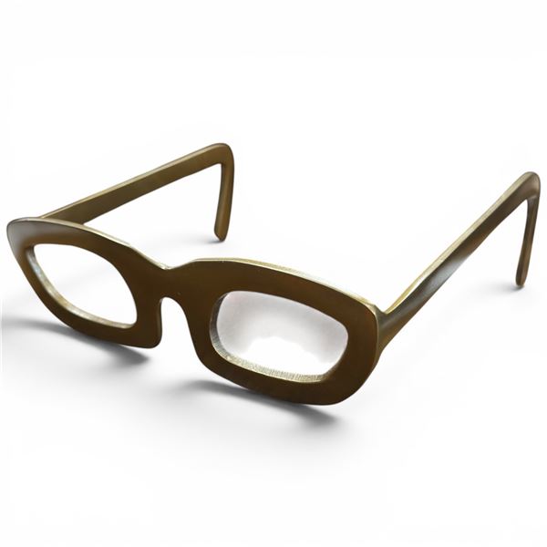 Pair of Crafted Brass Eyeglasses 7.75" Across