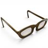 Image 2 : Pair of Crafted Brass Eyeglasses 7.75" Across