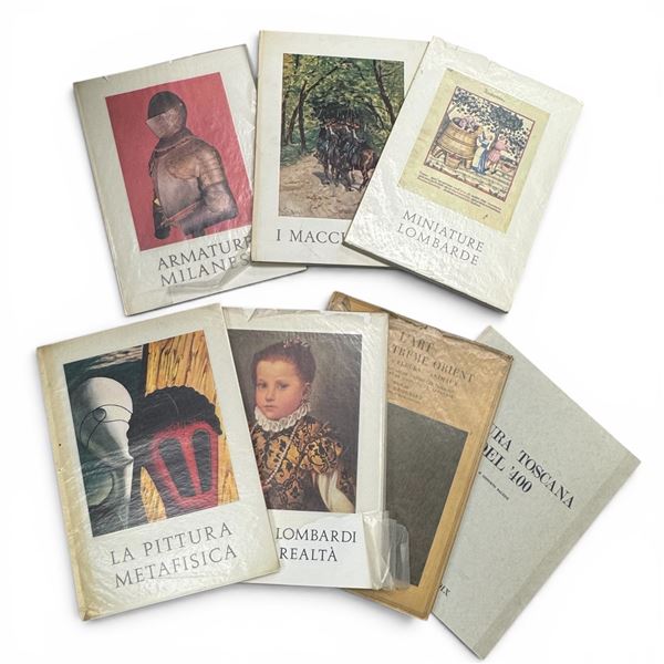 Collection of Italian Museum Art-Plate Folios - 8 Volumes (Still in Original Shells)