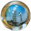 Image 2 : Maestri Vettrai Marmorino Glass Vase, Chinese Neihua Painted Glass Globe & Studio Paperweight