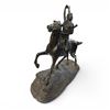 Image 4 : Remington Style Bronze Indian on Horse