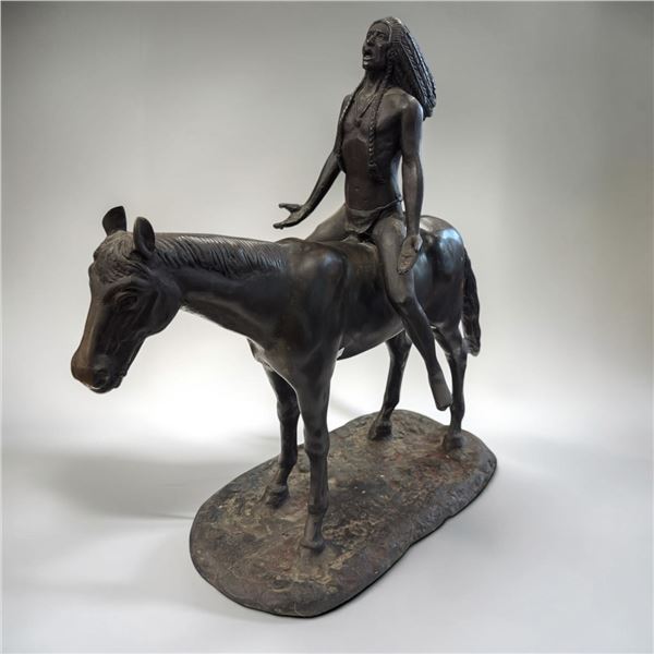 "Appeal to the Great Spirit" Bronze Sculpture by Cyrus Edwin Dallin