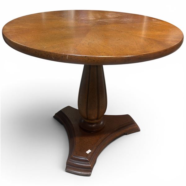 Small Round Side Table on Pedestal Base 22" Tall 26" Diameter Matches the Previous Furniture Lots