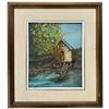 Image 1 : 1988 Original Dorothy Walker Oil on Board the Old Shed Framed Artwork