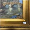 Image 2 : Original Oil on Canvas Seine River Paris Scene Signed Unknown Artist