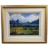 Image 1 : Sheila Adams Sinclair Creek Radium Framed Original Oil on Canvas