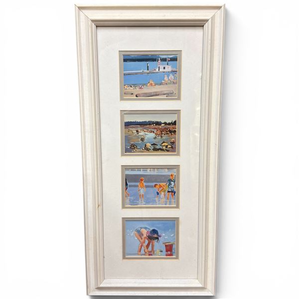 Jan Albertin Set of 4 Framed Coastal Scene Prints
