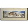 Image 1 : Original Watercolour "Wandering East on the Main" by D. Holmes Sampson 37.5x17.5"