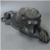 Image 3 : Vintage Bronze Recumbent Lion Sculpture Grand Tour Architectural Style (Partner is Lot 721)