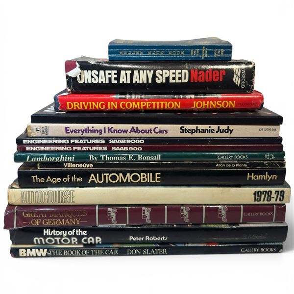 Automotive History, Motorsport, and Engineering Book Collection