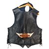 Image 4 : Harely Davidson Freemason Motorcycle Club Leather Vest, Masonic Apron and 100 Year Belt Buckle