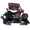 Image 1 : Vintage Harley Davidson Phone, Maisto Diecast 1/18 Scale and 2 Motorcycle Ornaments