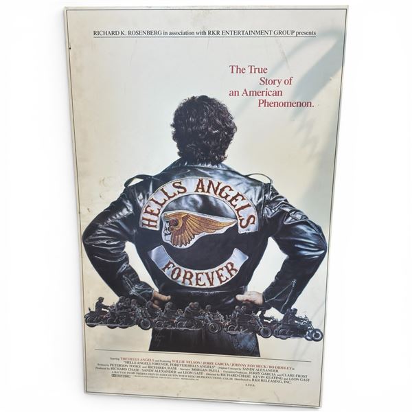 1983 Hell's Angels Forever Documentary Film Movie Poster on Board 39.5x25.5"