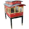 Image 5 : Vintage Large Train Caboose Toy Box 58x37x21.5"