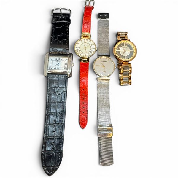 5 Men's & Ladies Watches - Fossil, Skagen, Anne Klein, Kenneth Cole and Swiss Hills - Preowned