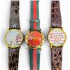 Image 2 : Three 1980s/90s McDonalds Cult Classic "Pizza" Watches with Leather Straps - Barely Worn