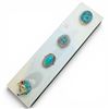 Image 1 : 4 New Rings * all stamped .925 * (Turquoise, Copper Turquoise, and Turqoise with Agate Mosaic  ) Lon