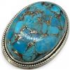 Image 4 : 4 New Rings * all stamped .925 * (Turquoise, Copper Turquoise, and Turqoise with Agate Mosaic  ) Lon
