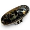 Image 2 : 4 New Rings * all stamped .925 * (Black Onyx and Black Copper Turquoise) Longest ring  is 44 mm * To