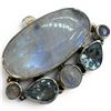 Image 2 : 4 New Rings * all stamped .925 * (Moonstones - Some with  Crystals) Longest ring  is 33 mm * Total w