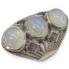 Image 5 : 4 New Rings * all stamped .925 * (Moonstones - Some with  Crystals) Longest ring  is 33 mm * Total w