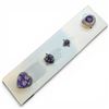 Image 1 : 4 New Rings * all stamped .925 * (Amethysts and Titanium Druzy Longest ring  is 25 mm * Total weight
