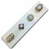 Image 1 : 4 New Rings * all stamped .925 * (Moonstones with Coloured and Clear Quartz Crystals) Longest ring