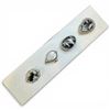 Image 1 : 4 New Rings * all stamped .925 * (White Buffalo Turquoise - Variety of Shapes) Longest ring  is 35 m