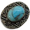Image 2 : 4 New Rings * all stamped .925 * (Turquoise, Turquoise with Pearl) Longest ring  is 35 mm * Total we