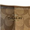 Image 2 : Coach Logo Cross Body PVC Leather Bag with Contrasting Red Strap & Red Interior (1.5" x 8" x 9" tall