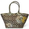 Image 1 : Vintage Coach Bleeker Signature Floral Appliqué Tote - 4" x 10.5" x 10" tall (measured without strap