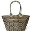 Image 2 : Vintage Coach Bleeker Signature Floral Appliqué Tote - 4" x 10.5" x 10" tall (measured without strap