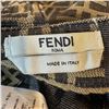Image 5 : Fendi Italy Zucca Print Bibbed Mini Skirt - 24" waist x 15" long skirt - Preowned