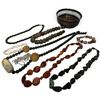 Image 2 : 8.2 Grams of Scrap Sterling Chains, Natural Stone & Shell Bead Strands & Jewelry in a Vintage Silver