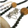 Image 5 : 8.2 Grams of Scrap Sterling Chains, Natural Stone & Shell Bead Strands & Jewelry in a Vintage Silver
