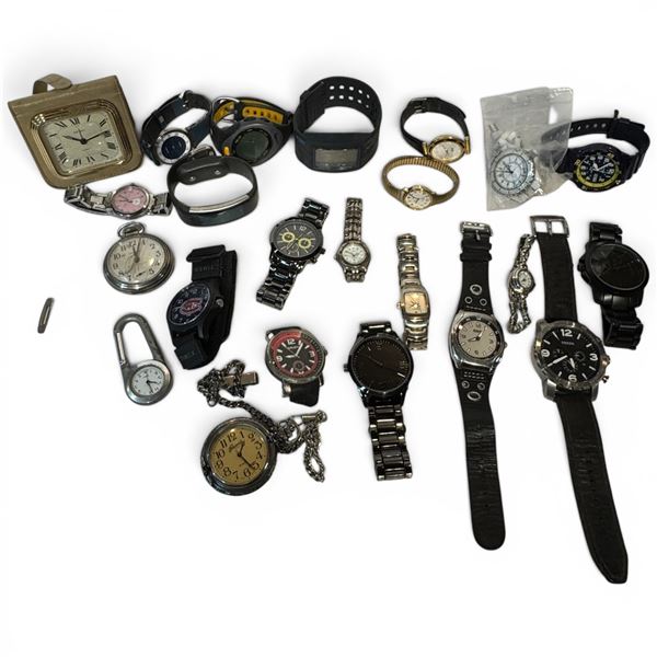 Tray of Men's & Ladies Watches - Featuring NHL Montreal Canadiens Pride, Roots and Fossil